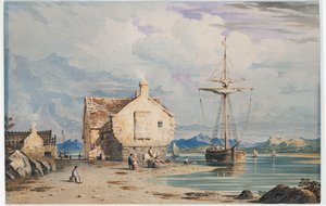 عبارة Tegwin مع سنودون في المسافة ، من بالقرب من Harlech ، شمال ويلز ، 1826