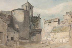 مدخل محصن لبوابة شرق مدينة ويلز في كارنارفون ، كاليفورنيا. 1802.