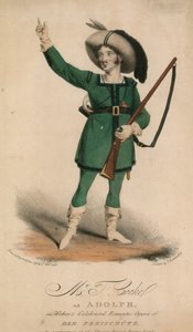 السيد T Cooke مثل Adolph في أوبرا ويبر الرومانسية المشهورة لـ Der Freischutz في المسرح Royal Drury Lane بواسطة جون دبليو جير