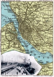 خريطة ليفربول ، ميرسيسايد ، 1903.