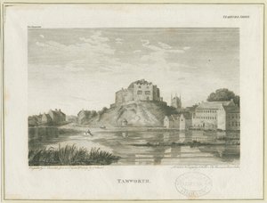 قلعة تامورث: engraving، nd [c 1798]