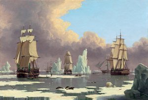 مصايد الحيتان الشمالية: البجعة وإيزابيلا ، ج. 1840
