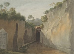 مدخل مغارة بوسيليبو ، نابولي ، 1778-1779. بواسطة جون وارويك سميث
