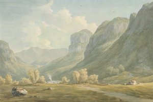 قرية Stonethwaite و Eagle Cragg ، بوروديل بواسطة جون وارويك سميث