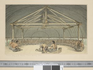 F.7 Poulaho ، ملك الجزر الصديقة ، شرب Kava ، حوالي 1773 - 84 (ألوان مائية) بواسطة John Webber