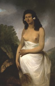 صورة Poedooa ، ابنة Orea ، ملك Ulaitea ، جزر المجتمع ، كاليفورنيا. 1783