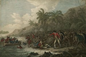وفاة النقيب جيمس كوك في 14 فبراير 1779 ، 1785