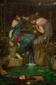 الحوريات العثور على رأس Orpheus بواسطة جون وليام ووترهاوس