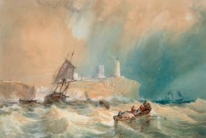 نفاد أحد الأرصفة التجارية من Tynemouth بواسطة جون ويلسون كارمايكل