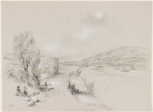 ريدلي هول ، باردون ميل ، 1837 (قبل الميلاد وقلم رصاص على ورق) بواسطة جون ويلسون كارمايكل