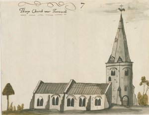 كنيسة ثور قسطنطين: الرسم بالألوان المائية ، بدون تاريخ [ج 1784]