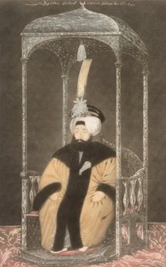 محمود الثاني (1785-1839) سلطان 1808-39 ، من "سلسلة من صور لأباطرة تركيا" ، 1815 (mezzotint) بواسطة جون يونغ
