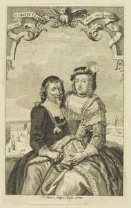 صورة مزدوجة لكورفيتز أولفيلدت وزوجته ليونورا كريستينا 1754.