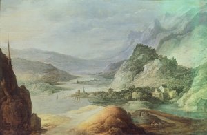 منظر طبيعي للجبال ، رسمه Josse de Monper (1564-1635)