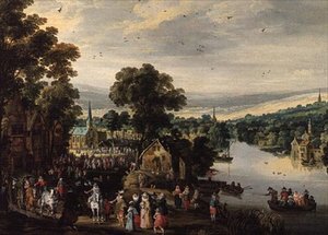 قرية فيت بواسطة Joos أو Josse de The Younger Momper