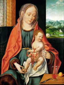 الفن الهولندي المبكر: العذراء والطفل par Cleve ، Joos van (حوالي 1485-1540) ، حوالي 1530. زيت على خشب ، 74،3x56. متحف تاريخ الفن ، فيين بواسطة جوس فان كليف