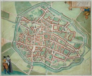 مخطط دوفاي ، من "Civitates Orbis Terrarum" بقلم جورج براون (1541-1622) وفرانس هوغنبرغ (1535-90) ، حوالي 1572 (نقش ملون) بواسطة جوريس (بعد) هوفناجل