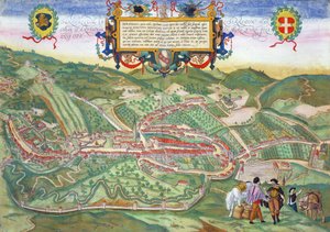 خريطة Serravalle ، من "العالم" بقلم براون (1541-1622) وفرانز هوغنبرغ (1535-90) c.1572-1617