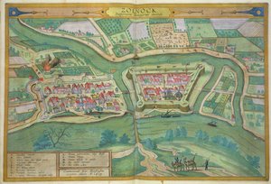 خريطة لسولنوك ، من "العالم" بقلم براون (1541-1622) وفرانز هوغنبرغ (1535-90) 1617