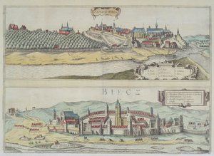 مناظر لـ Sendomiria و Biecz ، من "Civitates Orbis Terrarum" لجورج براون (1541-1622) وفرنس هوجنبرج (1535-90) بواسطة جوريس هوفناجل