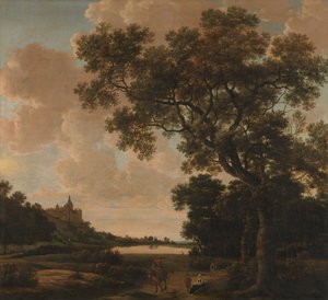 المناظر الطبيعية مع Schwanenburg ، Cleves