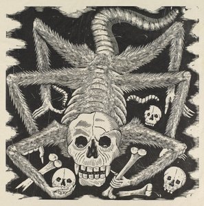 Calavera huertista ، c.1914 ، طبع 1930 (النقش البارز بالنقش) بواسطة خوسيه غوادالوبي بوسادا
