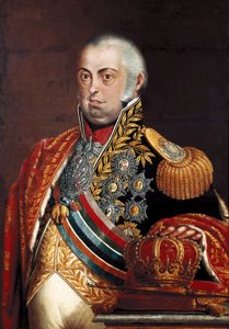 صورة لجواو السادس ملك البرتغال ، دعا جون السادس الكليمنت (1767-1826) بواسطة خوسيه ليندرو دي كارفالو