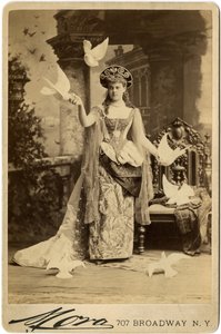 ألفا فانديبيلت ، في زيها لكرة 1883 (طباعة بني داكن)