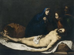 الرثاء على المسيح 1633. بواسطة خوسيه ريبيرا دي