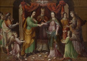 زواج العذراء ح. 1690. بواسطة خوسيه سانشيز