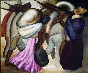 الجنود الجنود. لوحة لخوسيه كليمنتي أوروزكو (1883-1949) 1926 مكسيكو سيتي ، متحف الفن الحديث