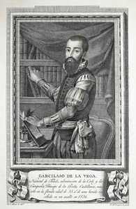 مايا، خوسيه (1760-1826). بورتريه لغارسيلاسو دي لا فيغا. 1791. رسمها خوسيه مايا بورين نقشها بارتولومي فازكيز. نقش. بواسطة خوسيه مايا