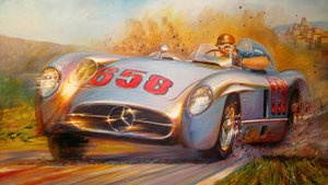 في ميل ميليا ، خوان مانويل فانجيو ، مرسيدس بنز 300 SL