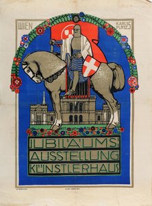 - معرض الذكرى السنوية بفيينا كونستلرهاوس 1908. بواسطة جوزيف بريتنر