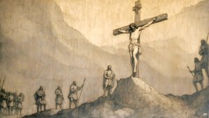 Jesus_Crucifixion_02 بواسطة جوزيف جوهان مايكل