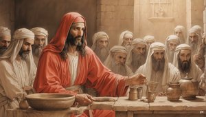 يسوع_يقول للخدام املأوا جرّة عرس كنعان_02 بواسطة جوزيف جوهان مايكل