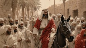 يسوع_يدخل أورشليم_02 بواسطة جوزيف جوهان مايكل