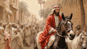 يسوع_يدخل أورشليم_04 بواسطة جوزيف جوهان مايكل