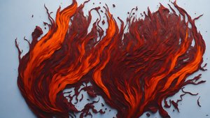 عنصر النار فنغ شوي encaustic _01