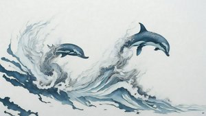 الرسم بالحبر: Dolphin_02