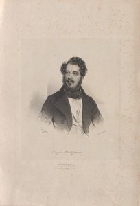 صورة لمغني الأوبرا جيوفاني أورازيو كارتاجينوفا 1800-1841 ، 1838. بواسطة جوزيف كرييهوبر