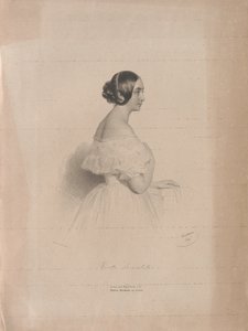 صورة لمغنية الأوبرا ماريتا برامبيلا 1807-1875 ، 1839. بواسطة جوزيف كرييهوبر