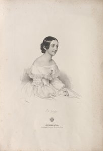 صورة لمغنية الأوبرا ريتا جابوسي 1810-1891 ، 1840.