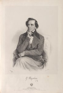 صورة للمؤلف جياكومو مييربير 1791-1864 ، 1847.