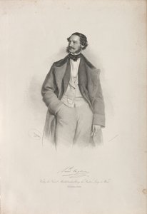 صورة للراقص ومصمم الرقص وأستاذ الباليه بول تاغليوني 1808-1884 ، 1856. بواسطة جوزيف كرييهوبر