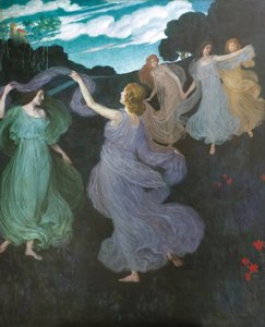 رقصة الجان ، 1888-1889. بواسطة Josef Maria Auchentaller