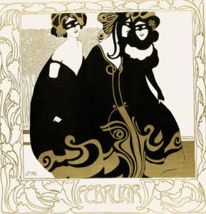 صفحة تقويم فبراير لـ Ver Sacrum بواسطة جوزيف ماريا اوتشينتالر