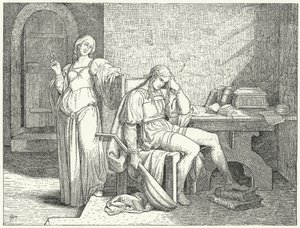 Enzio of Sardinia ، الابن غير الشرعي للإمبراطور الروماني المقدس فريدريك الثاني ، في أسر Guelph Lombards بواسطة جوزيف ماتياس (بعد) ترينكوالد