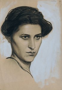 امرأة شابة وجها لوجه بواسطة جوزيف واورا