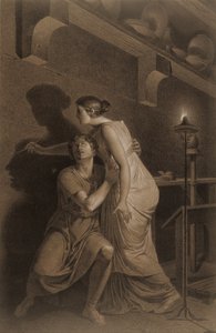 اختراع الرسم (وجه) ؛ رسم تخطيطي لعظام أسفل الساق للهيكل العظمي البشري (ظهر)